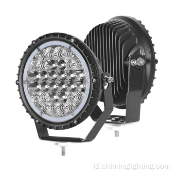 7 Inch 180W DRL LED Lampu Kabut Round Offroad Driving Light Untuk Truk SUV 4WD Offroad Lights